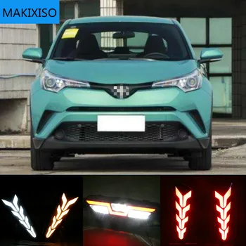 

2Pcs For Toyota CHR C-HR 2016 2017 2018 2019 LED Daytime Running Turning Signal Light DRL Fog Lamp Brake light Lamp