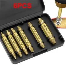 

6pcs Damaged Screw Extractor Speed Out Drill Bits Tool Set Broken Bolt Remover Multifunction High Strength Demolition Accessorie