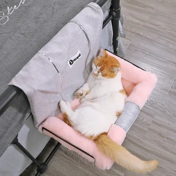 

Plush Washable Bed Cat Pet Kennel Dog Beds Waterproof Dogs Beds Nest Bed For Cats Home Cat Hammock Lit Chat Pet Products JJ60MW