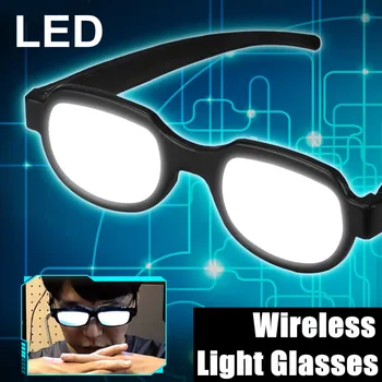 

Japan Anime LED Glowing Light Glasses Eyewear Cosplay Online Show Funny Party Props Glow Party YouTube Insgram Online Show Props