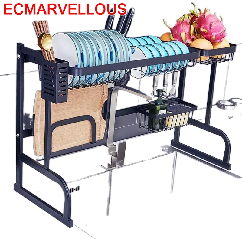 Pantry Organizador Nevera Sink Organizer Cosinha Afdruiprek Organisateur Stainless Steel Mutfak Cocina Cuisine Kitchen Rack | Дом и сад