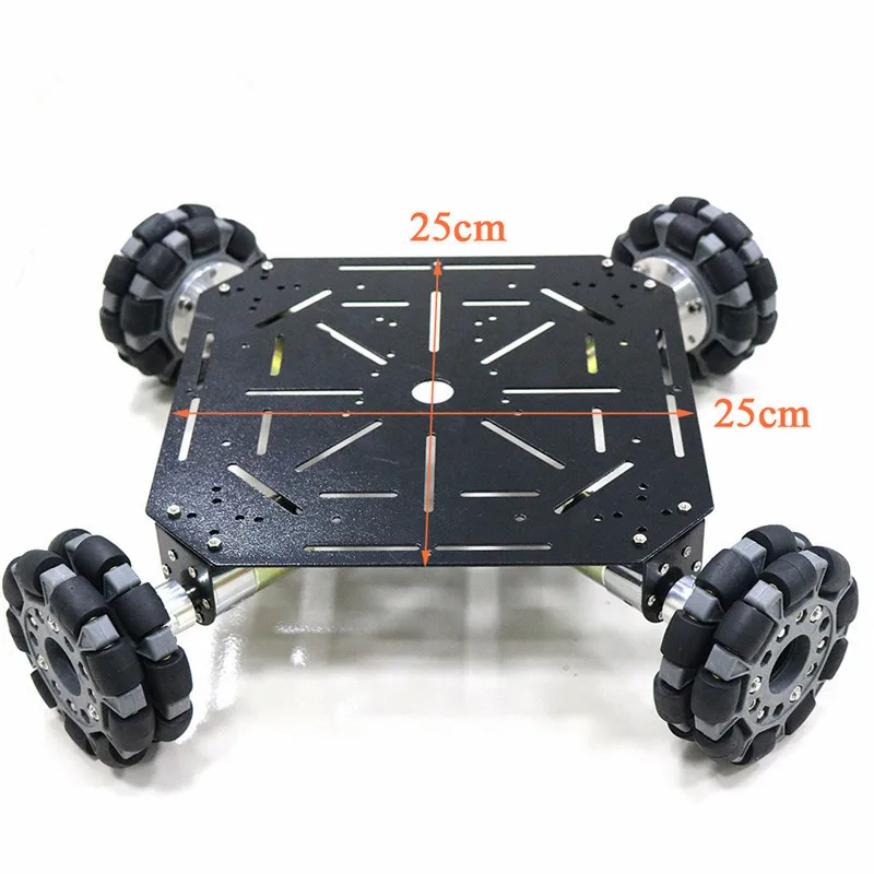 1/2/3 Слои 4WD 100 мм Omni колеса металлический робот танк шасси автомобиля Комплект 4 шт. 12V двигатель с высоким крутящим моментом тяжелым грузом "сделай сам"