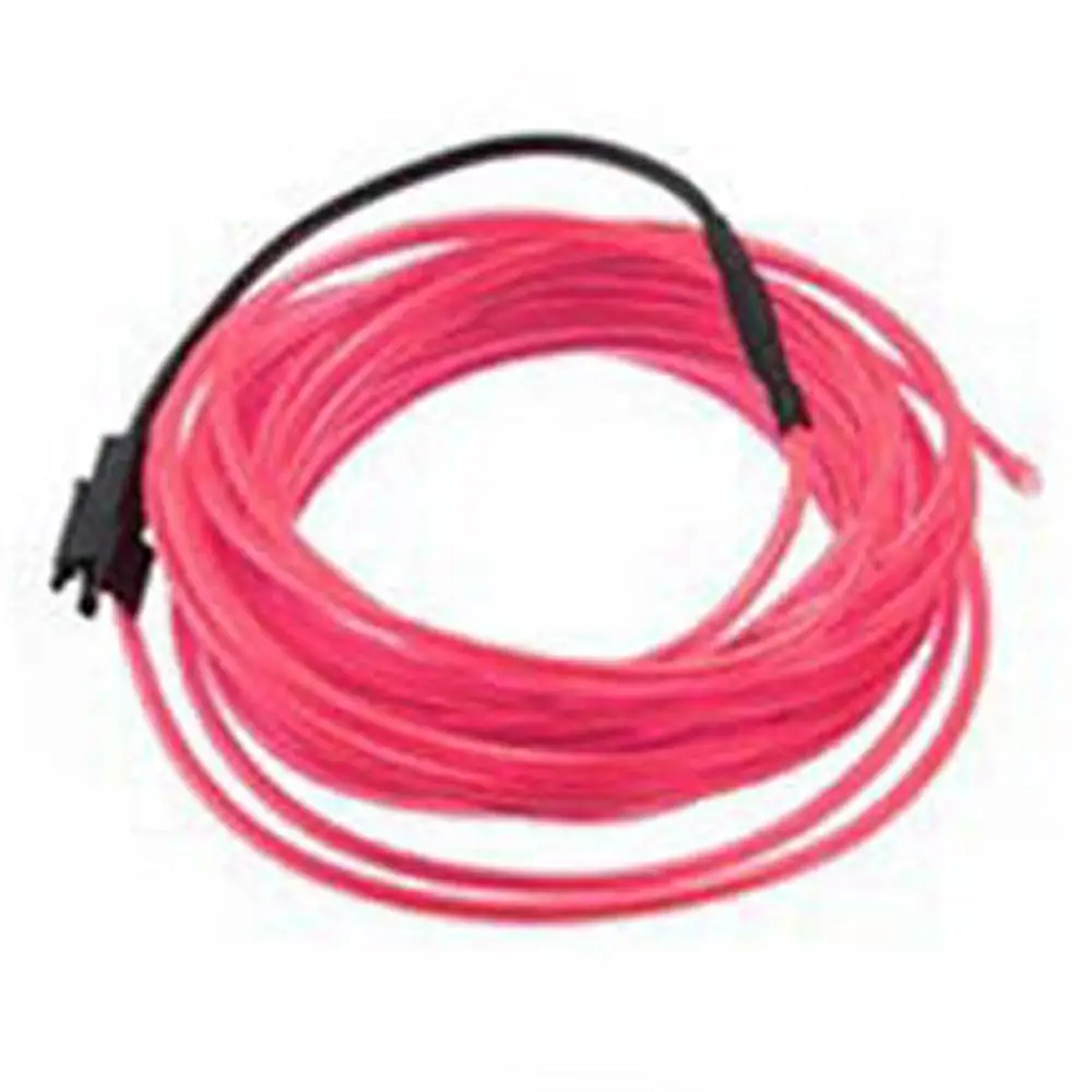 1/2/3/5 м Гибкий неоновый светодиодный светильник EL провода RGB светодиодный DC12V светильник Веревка Tube гибкий светодиодный неоновый светильник для Танцевальная вечеринка с рисунком машины, Костюмы