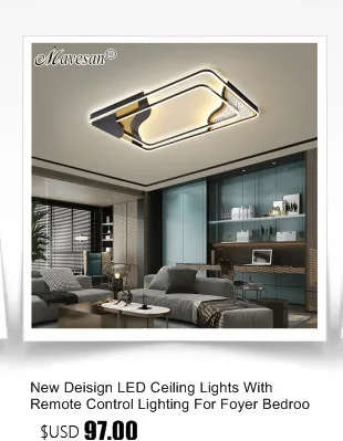 New Deisign LED Ceiling Lights With Remote Control Lighting For Foyer Bedroom Dining Room Kitchen Lusure Lamps Light Fixtures bedroom ceiling lights