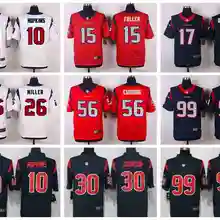 Stitiched, Хьюстон J.J. Ватт Брайн Cushing DeAndre Hopkins Elite для мужчин Джерси