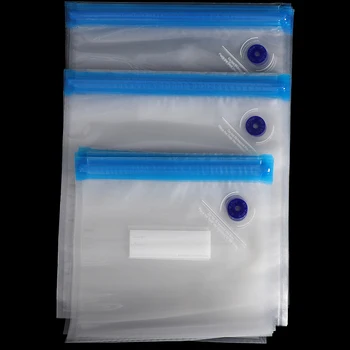 

1 Set Vacuum Food Bag Sealer Food Storage Bag Air Pump Suitable For Refrigerator Plastic Ziplock Seal Bag Reusable Preservation