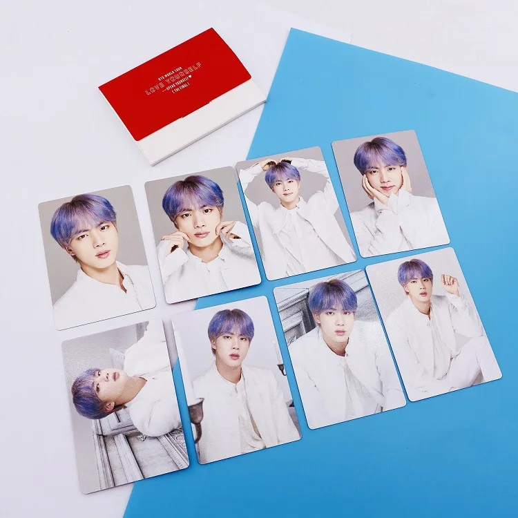 KPOP Bangtan Lomo Cards V Jk FINAL Album Сеульское поле тот же абзац СУГА сделанная бумага случайная фото карта Плакат HDPhotocard - Цвет: JIN