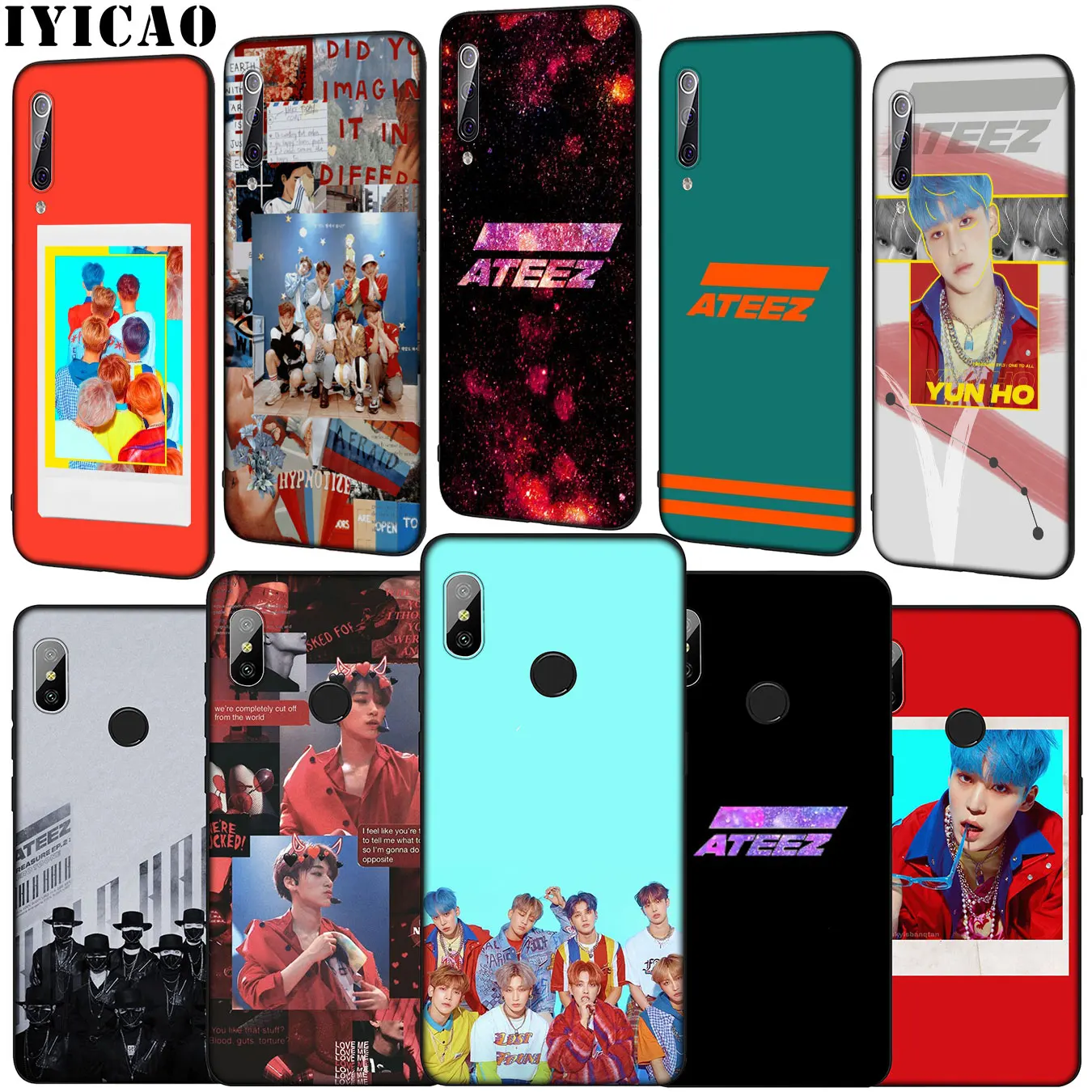 KPOP ATEEZ Soft Phone Case for Xiaomi Mi 10 9 9T A3 Pro CC9 CC9E 8 SE A2 Lite A1 6 pocophone f1 Mi9 |