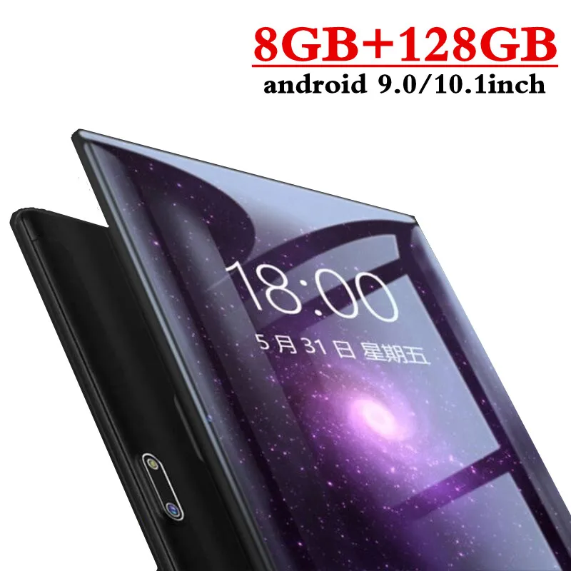  Newest 10.1 Inch tablet Android 9.0 Octa Core 8GB RAM 128GB ROM 3G 4G LTE Wifi Bluetooth GPS Phone 