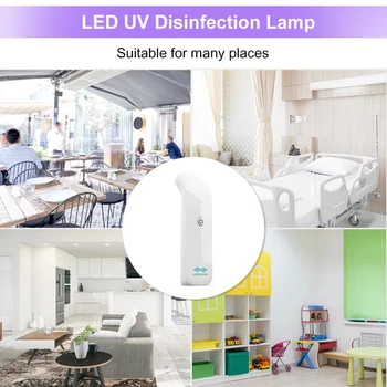 

Portable Ultraviolet Light Foldable UV Disinfection Lamp LED Ultraviolet Ozone Sterilization Lamp Air Purifying Germicidal Lamp