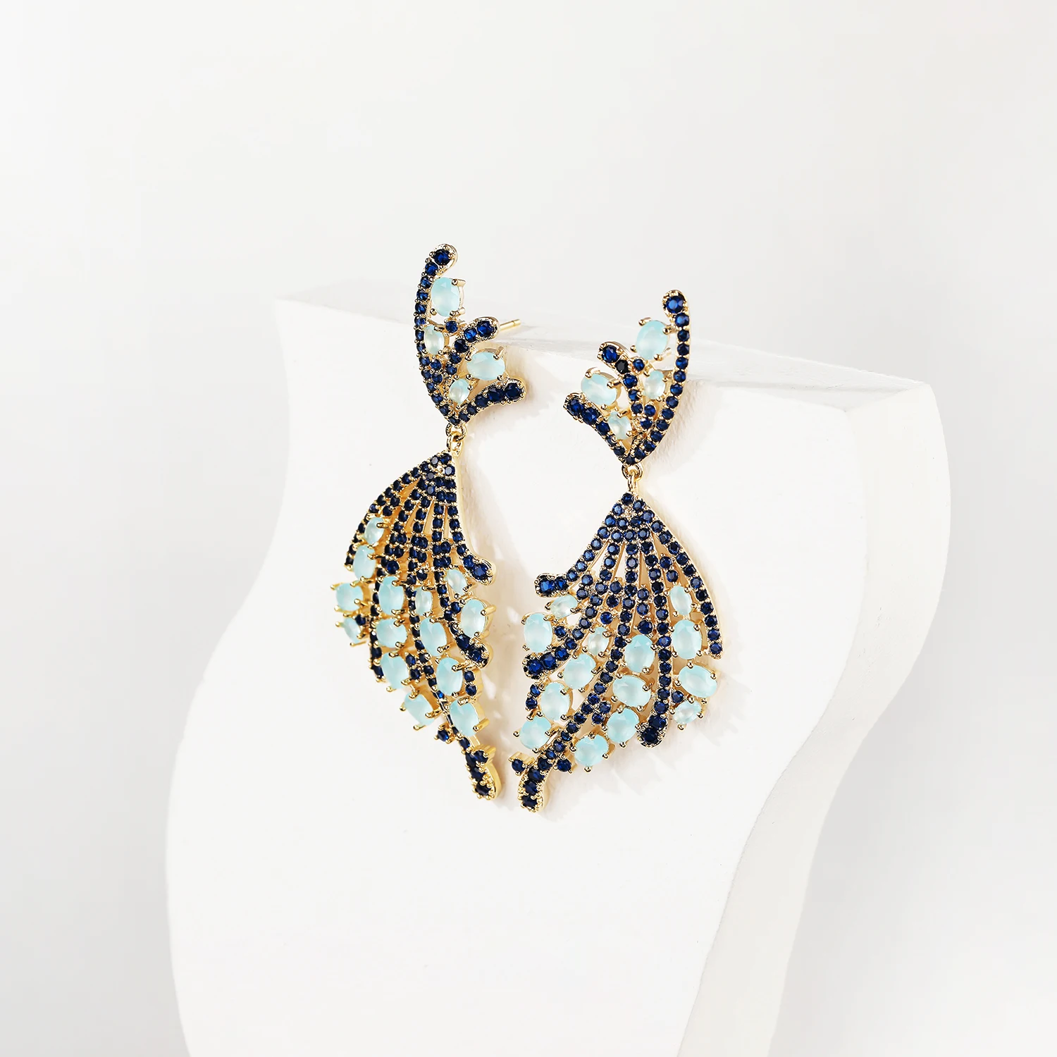 Trendy Cubic Zircon Earrings for Wedding,Bow CZ Dangle Earring for Women,Jewelry Accessories Gift CE11683