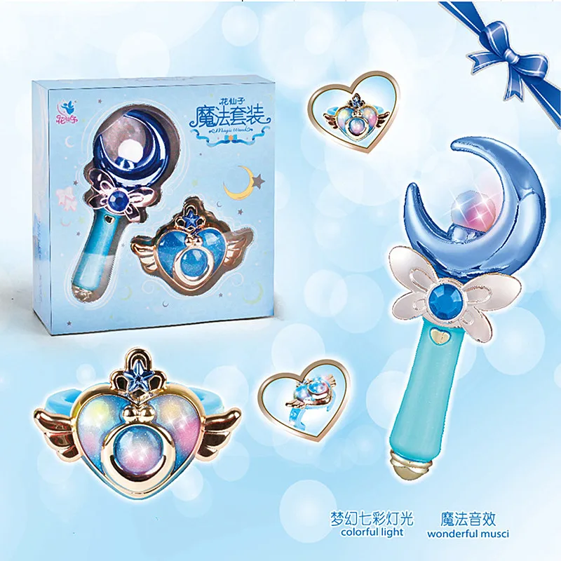 Мечта браслет волшебная палка набор LED красочные огни музыкальный эффект Дети