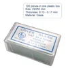 100PCS 24x50 mm Microscope Glass Slides Cover Slips Blank Slides Microscope Accessories 0.13-0.17 mm Thickness 3