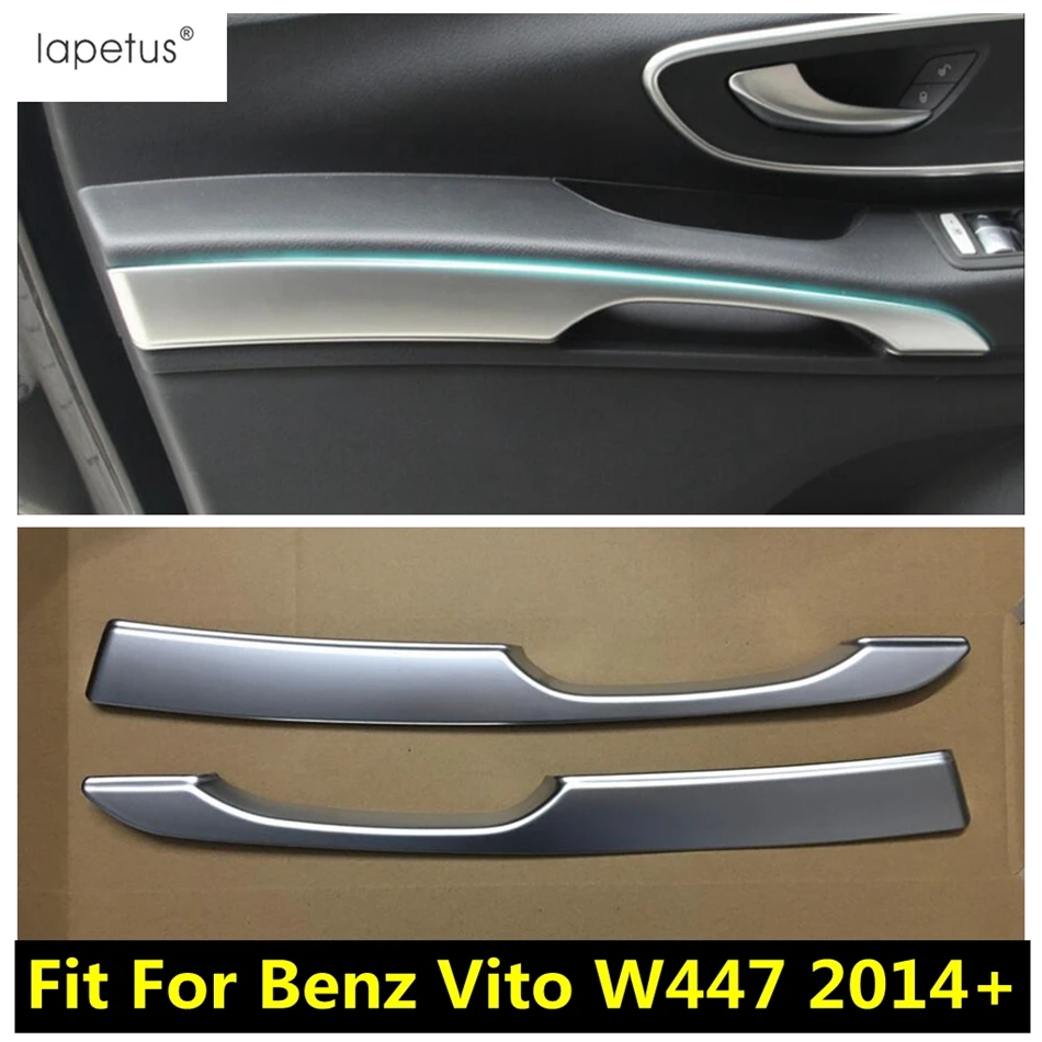 

Front Door Armrest Handle Bowl Strip Decoration Cover Trim For Mercedes-Benz Vito W447 2014 - 2021 Matte Interior Accessories