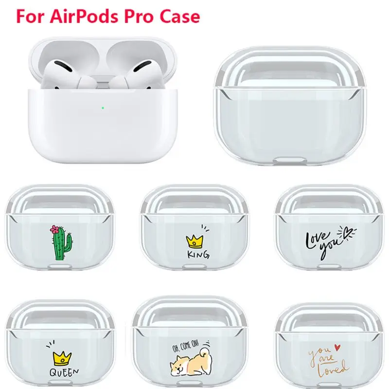 

Cartoon Cute PC Hard Shell for Apple Airpods Pro TWS Bluetooth Earphone