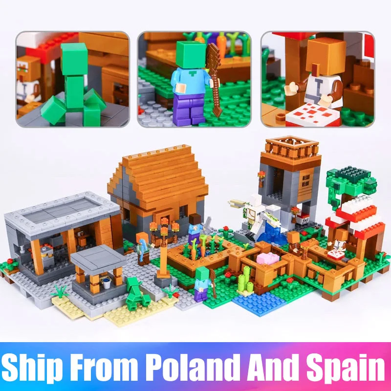 

My World series 18010 My Village set compatible Lego 21128 Minecrafted Building Blocks DIY Christmas Gift Kid Toys
