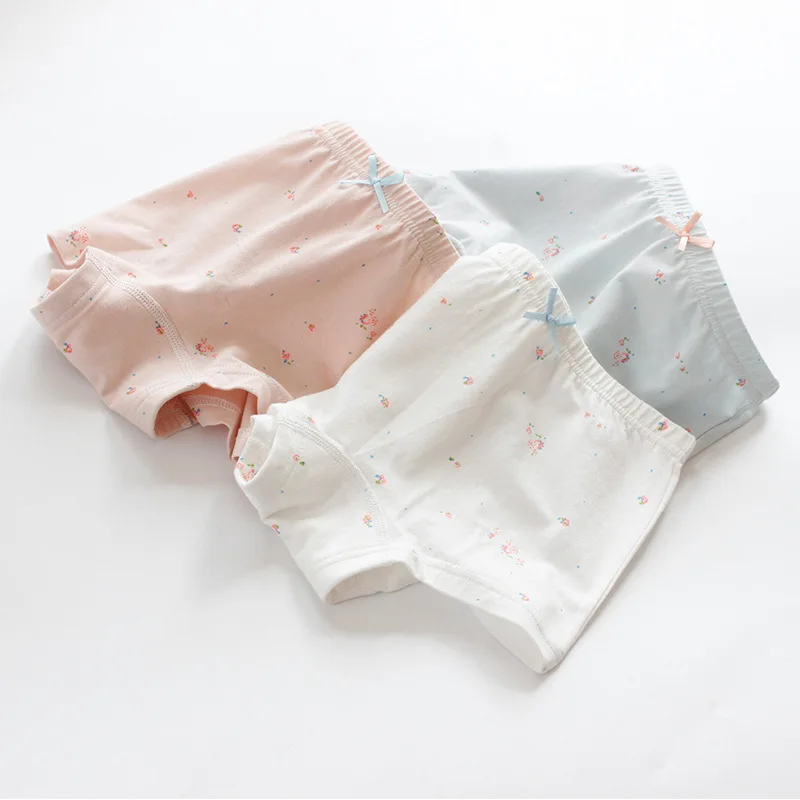 color3 randomly 3pcs Детское хлопковое нижнее белье; дышащие и удобные трусы для девочек; высококачественные трусы для девочек; нижнее белье с милым рисунком; комплект из 3 предметов - Цвет: color3 randomly 3pcs