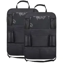 2 шт. заднее сиденье автомобиля протектор Организатор Kick коврики с сенсорным экраном планшета держатель