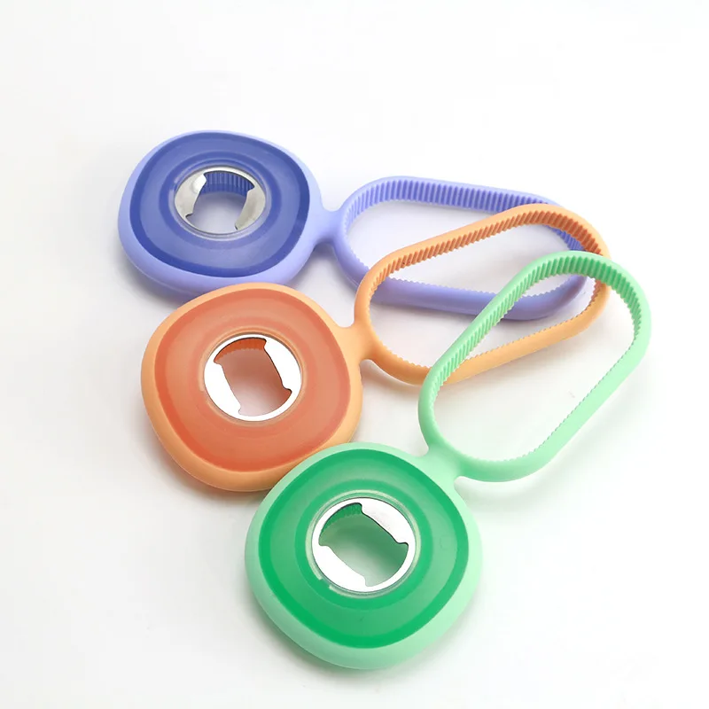 

Multifunction Can Beer Jar Bottle Opener Silicone Stainless Steel Bottle Opener With Handle Portable Bar Kitchen Tool