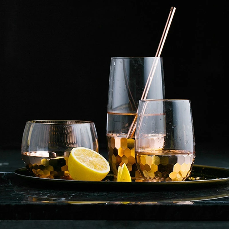 European Style Glass Water Beer Cup Juice Tea Cup