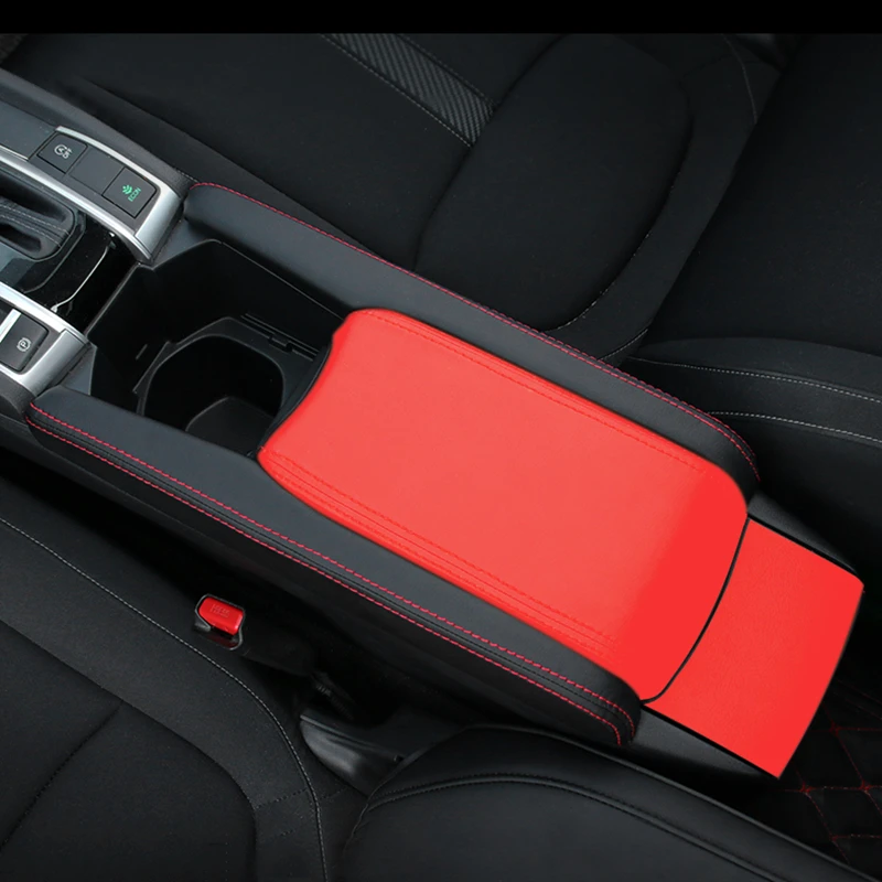 Для Honda Civic 10th gen кожаная Автомобильная консоль подлокотник коробка рукав накладка центр Коробка Для Хранения Чехол коврик