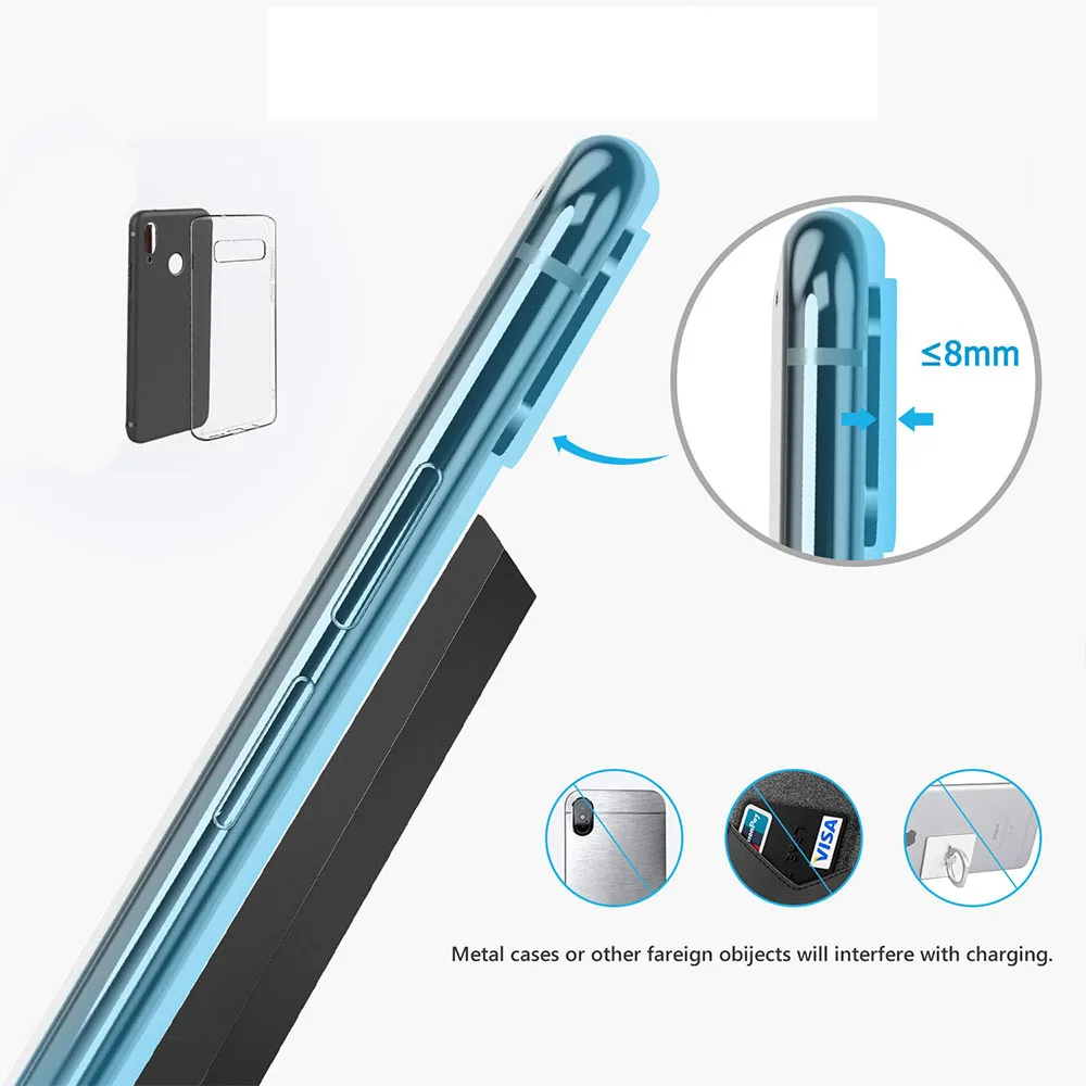 15 Вт Qi Беспроводная зарядная док-станция для Iphone 11 Pro Max Xr X samsung Note 10 S10 S9 huawei P30 Pro Телефон быстрая зарядка