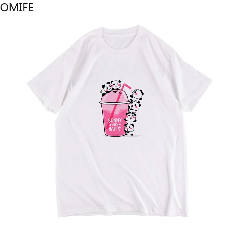 OMIFE футболка сексуальные цветы Новый хлопок Харадзюку эстетика Животные Печать