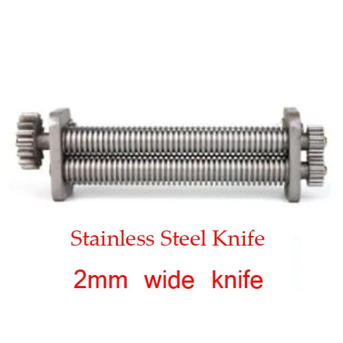 18 см холоднокатаный стальной нож или нож из нержавеющей стали для 180 модель ручная машина для лапши 2 мм/2,5 мм/3 мм/6 мм/10 мм - Цвет: 2mm wide knife