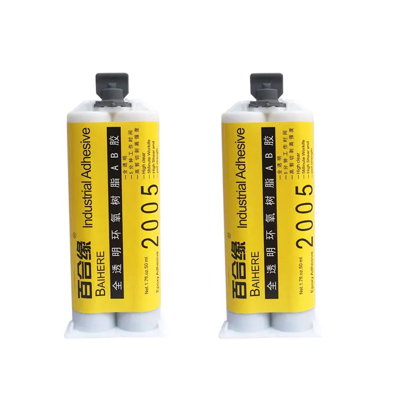 2pcs 50ml Epoxy Resin Glue, Transparent High Temperature Resistant Glue