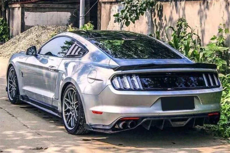 Спойлер из углеволокна крылья Мустанг багажник хвост 15 16 17 18 для Ford Mustang ABS Материал V8 V6 Coupe автомобильный спойлер стиль
