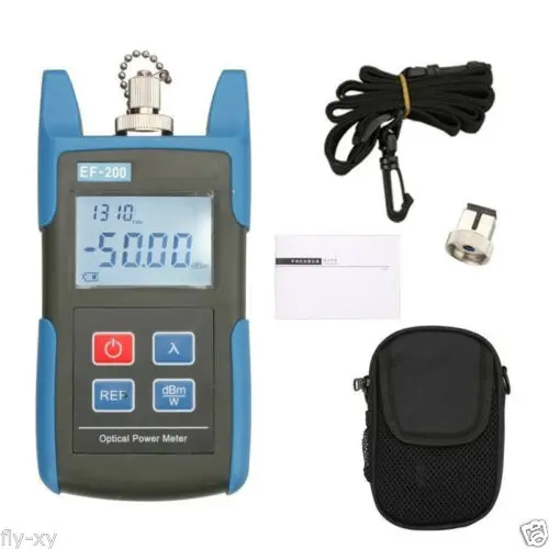 

Handheld EF-200C Fiber Optic Optical Power Meter -50~+26dBm 800~1650nm