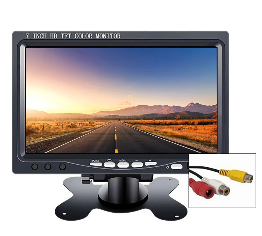 Маленький 7 дюймов Автомобильный монитор ПК Мини TFT led lcd HD портативный Экран Дисплей 800x480 для автомобиля заднего вида Камера CCTV монитор