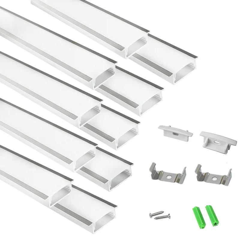 Recessed Aluminium LED Lighting Channel Kit