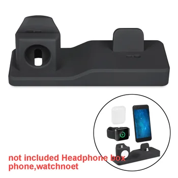 

3 in 1 Charging Stand Station Wireless Holder For iPhone 11 Pro XS MAX 8 7 Plus Charger Dock Station Base For Apple Watch