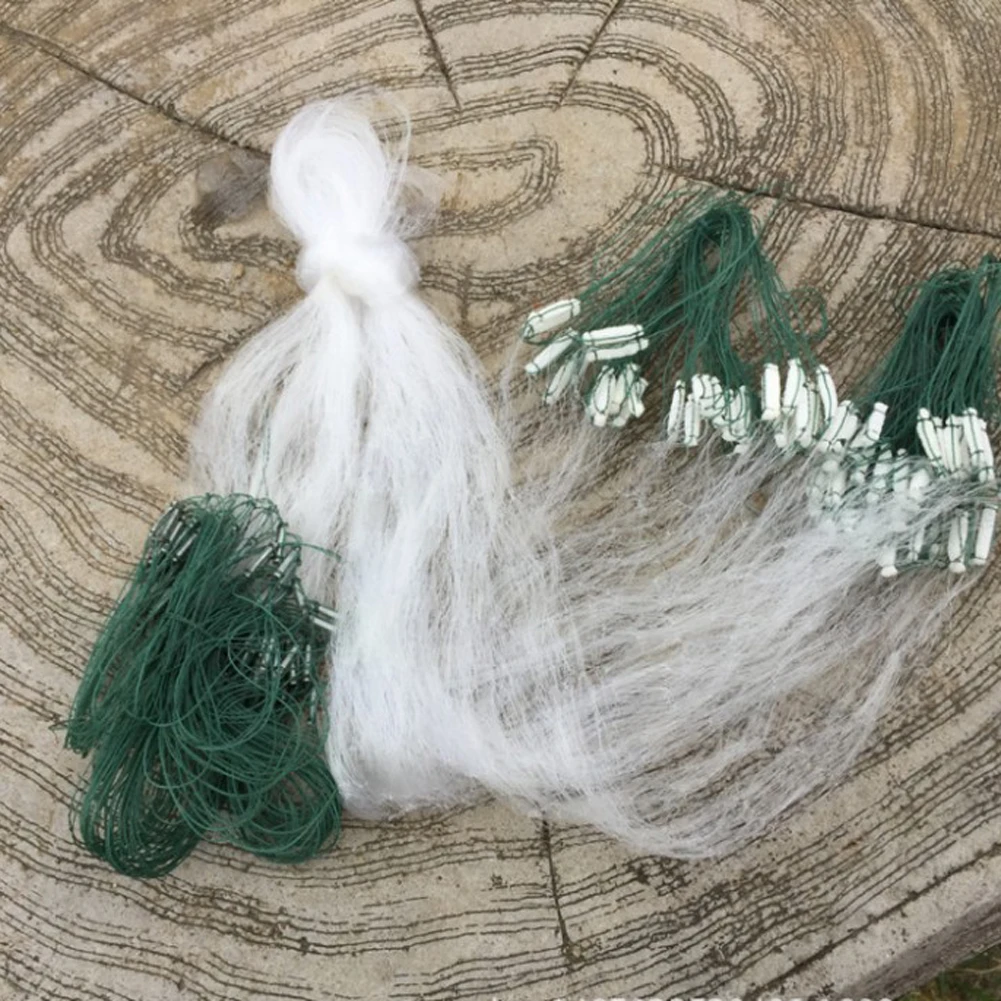3 Layers Monofilament Fishing Net Trap Mesh Fishnet Portable Nylon Cast Fish Cage Tackle Equipment Multi Size | Спорт и развлечения