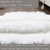 Plush soft European bedroom carpet imitation wool pad long hair bedside bay window cushion sofa cushion white red window carpet ► Photo 2/6