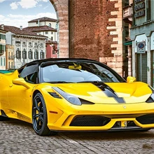 5D diy на заказ алмазная живопись yikexin американские автомобили пейзаж брелок Рождественские открытки мозаичная картина doosjes