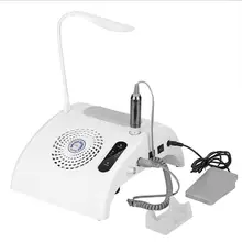 3 в 1 шлифовальный полировальный коллектор для буровой пыли 30000rmp маникюрный аппарат педикюрный инструмент для удаления лака ногтей светодиодный стол