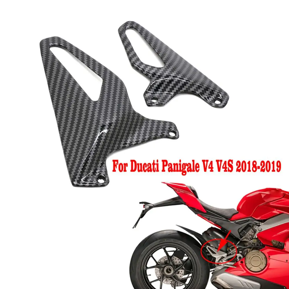 Защита для пятки мотоцикла задняя пластина ног углеродное черное волокно Ducati