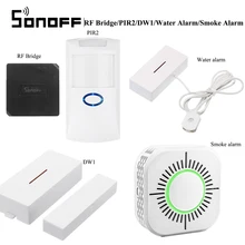 Sonoff RF Bridge 433 МГц Wifi преобразователь сигнала PIR 2 Датчик/DW1 дверной и оконный датчик сигнализации совместим с Alexa Google Home