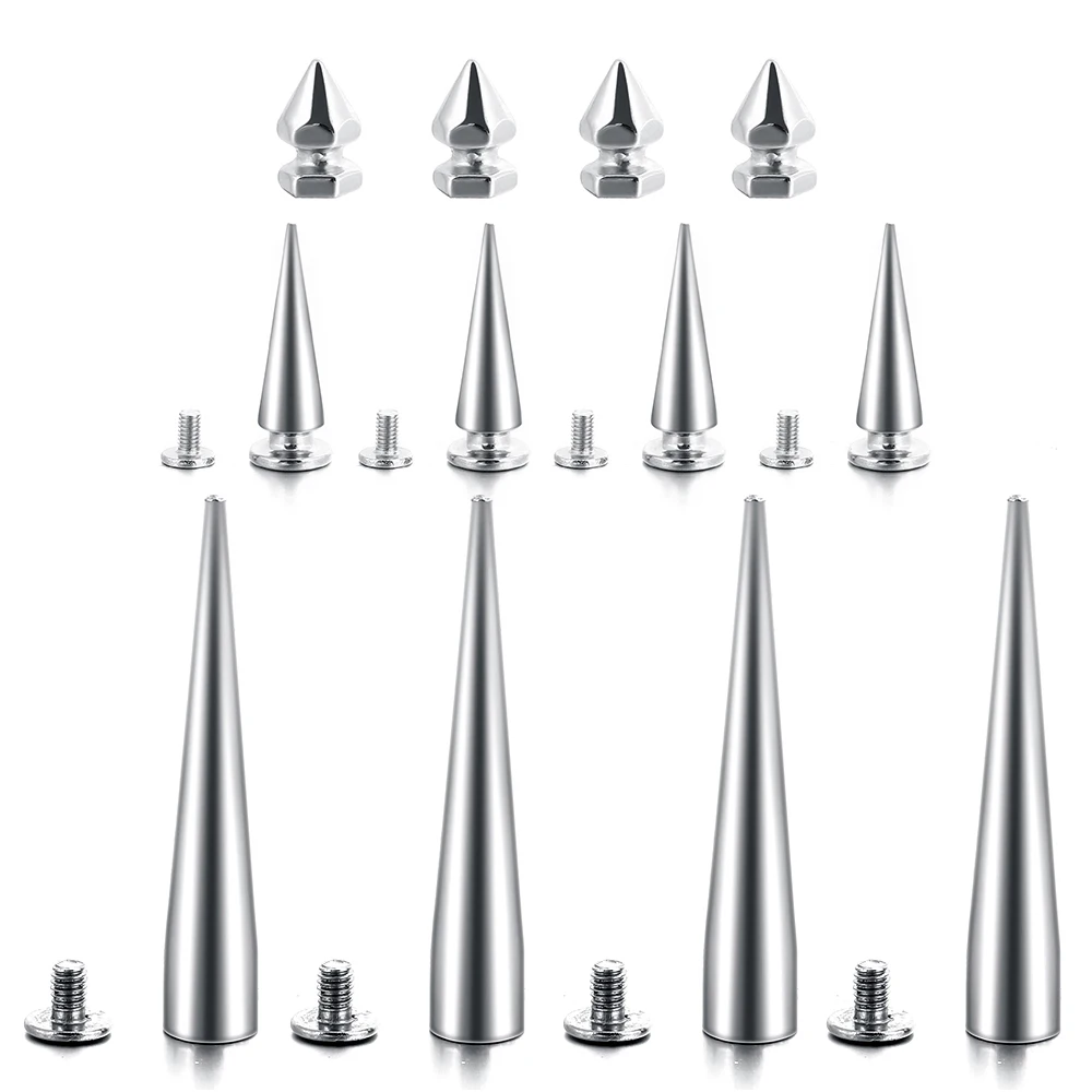 Collana girocollo lunga con borchie punk in pelle per donne e uomini, con grandi borchie e accessori in stile gotico_voghion.com