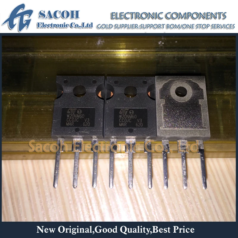 10 шт./лот STW20NM60 W20NM60 20NM60 или STW20NM60FD W20NM60FD TO-247 20A 600V N-ch Power MOSFET | Электронные компоненты