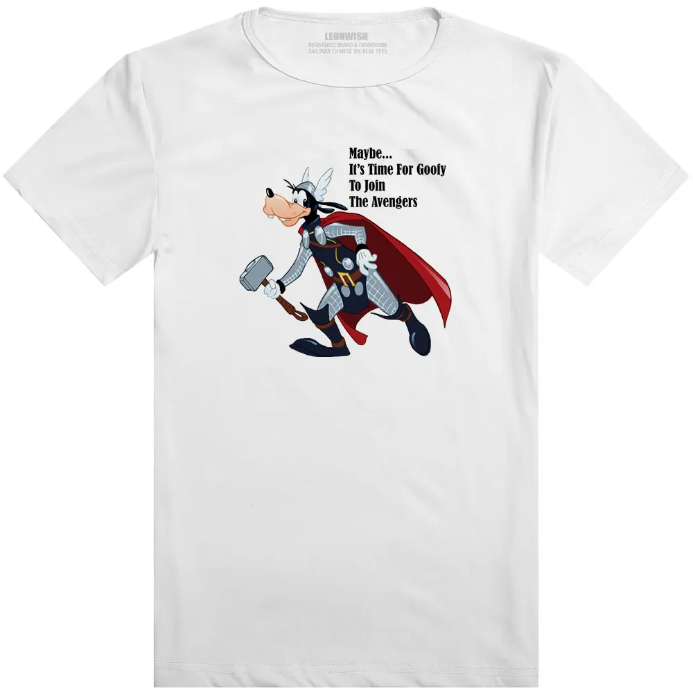 

Goofy Thor Loki Comics Avenger T-Shirt Cool Fashion Pop Anime Short Sleeve T-shirt Casual Print Unisex Tee