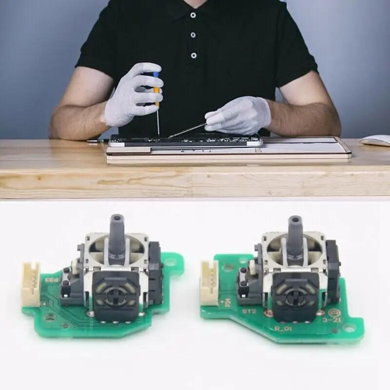 AMS-L/R аналоговый 3D Джойстик с печатной платой отвертки Замена для Nintendo Wii U геймпад