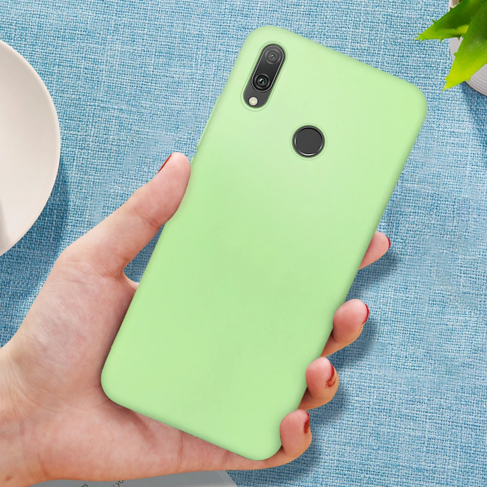 Green Чехол конфетного цвета для huawei P30 P20 Lite P10 P30 Pro P Smart Plus чехол для huawei Honor 8X10 20i 9 20 Lite Capa Shel - Цвет: Green