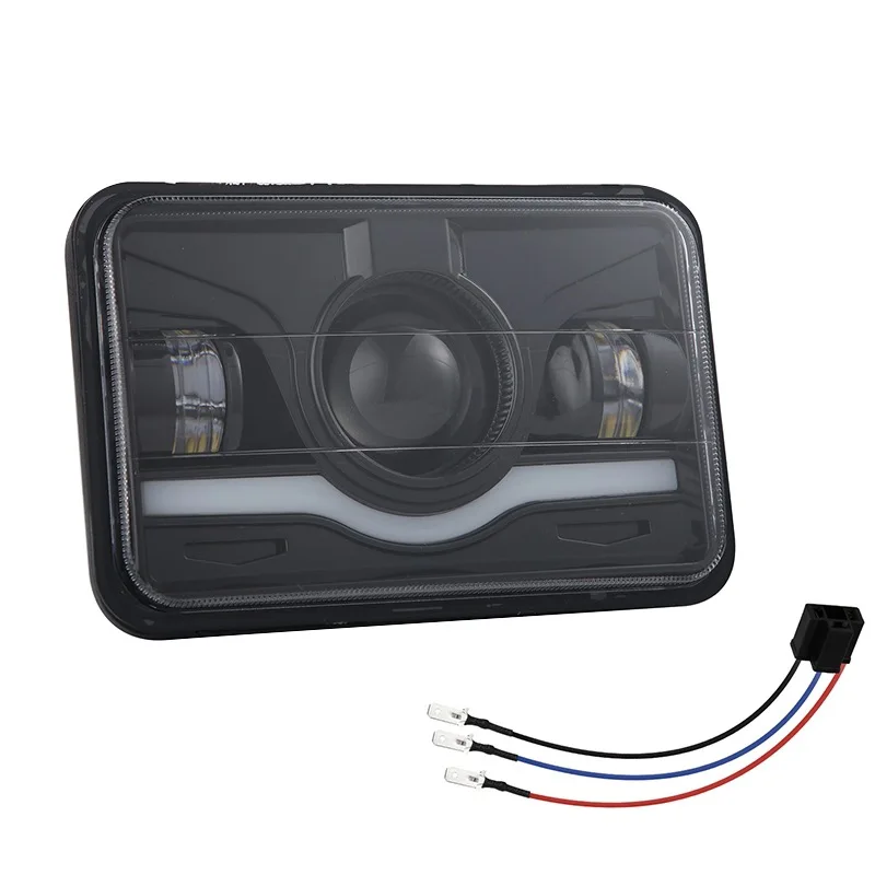 4x6 Inch LED Headlight 45W Led Work Light With Angle Eye H4 Plug Replacement | Автомобили и мотоциклы