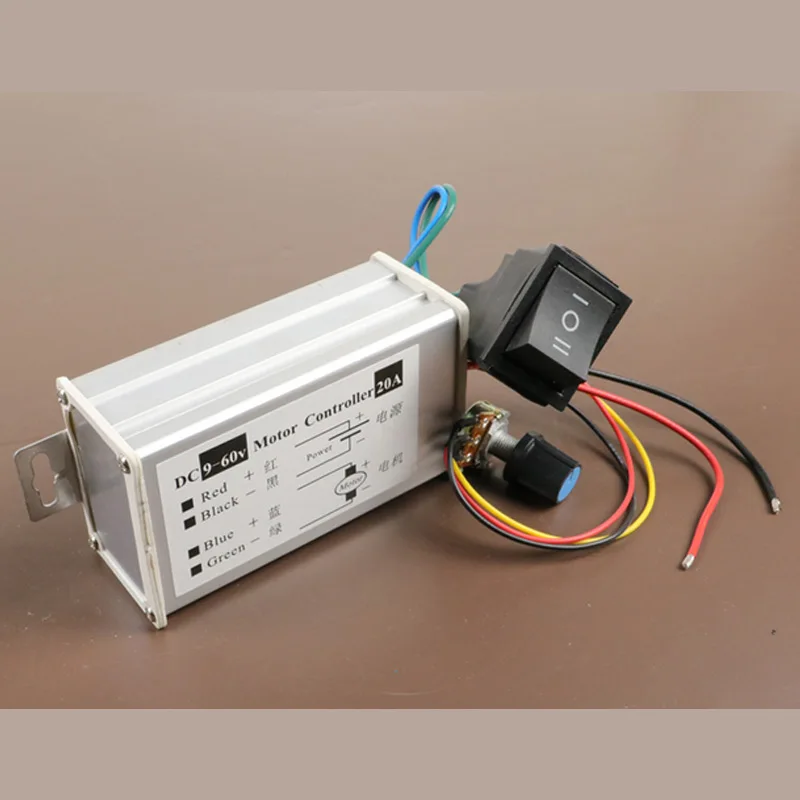 DC9-60V 20A DC контроллер щетки двигателя, положительный/обратный поворот регулятор DC PWM control board, высокой мощности мотор драйвер, J19345