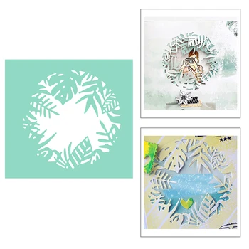 

2020 New Rectangle Embossing Metal Cutting Dies For DIY Wreath Background Decoration Greeting Card Paper Scrapbooking No Stamps