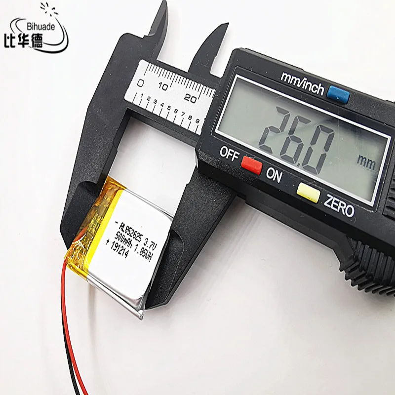 3.7V,500mAH,802525 852526 polymer lithium ion / Li-ion battery for GPS,mp3,mp4,mp5,dvd,bluetooth,model toy mobile bluetooth