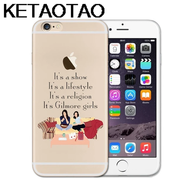 KETAOTAO Gilmore для девочек, короткий чехол для телефона s, для iPhone 4S, SE, 5C, 5S, 6 S, 7, 8 Plus, XR, XS Max, чехол, кристально чистый, мягкий, TPU - Цвет: Темно-серый